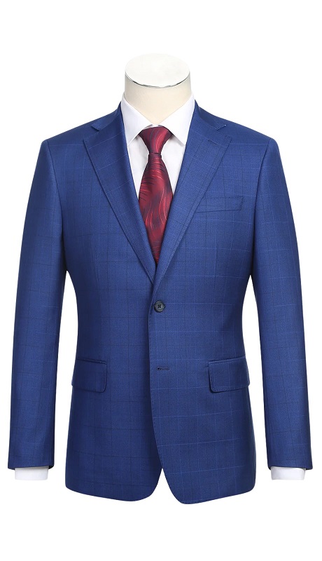 Renoir Men's Suit 12-52-412EL-RB ( Check Suit )