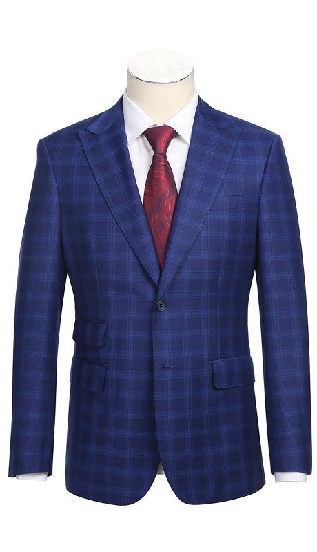 English Laundry Mens Suit 12-68-412EL-RB ( Check Suit )