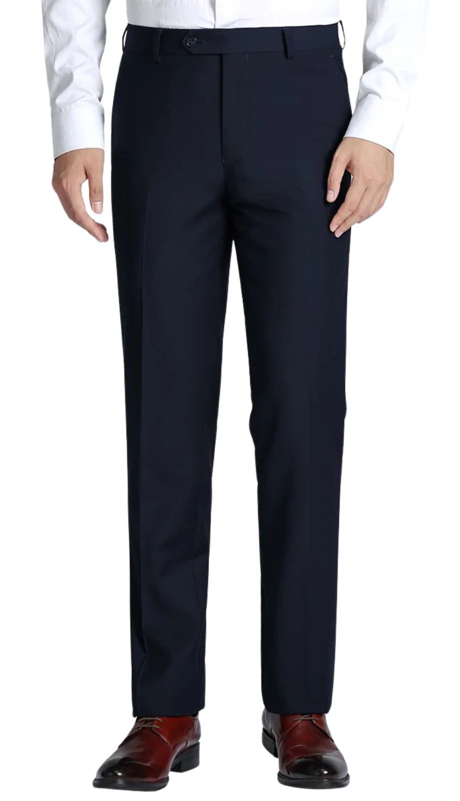 Renoir Mens Pants 201-2-DARK-NAVY ( Flat Front Suit Separate Pants )