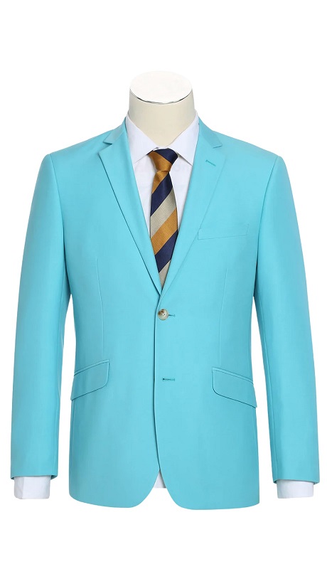 Renoir Mens Suit 201-59-GRN ( 2-Piece Slim Fit Single Breasted Notch Lapel Suit )