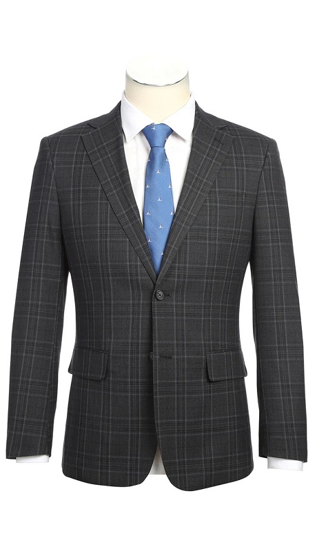 English Laundry Mens Suit  22-57-095EL-DG ( Check Suit )