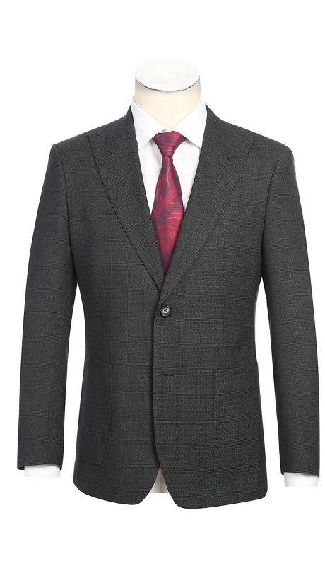 English Laundry Mens Suit 22-60-341EL-BLK ( Check Suit )
