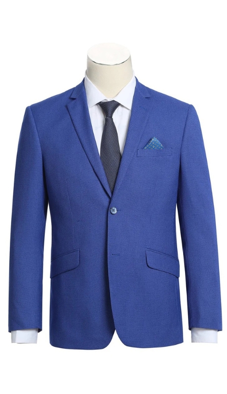 Renoir Mens Blazer 294-14-BLU-PUR ( Slim Fit Blazer )