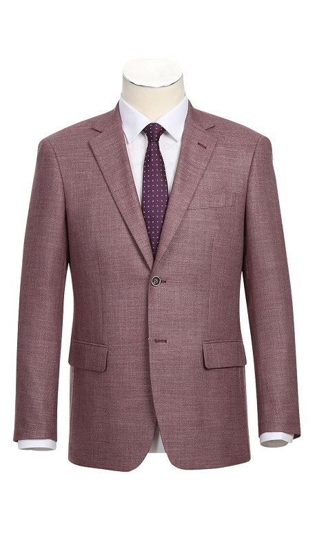 Renoir Mens Blazer 294-25-WINE ( New Slim Fit Blazer )