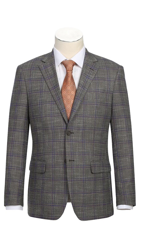 Renoir Mens Blazer 294-29-BRO ( New Slim Fit Blazer )