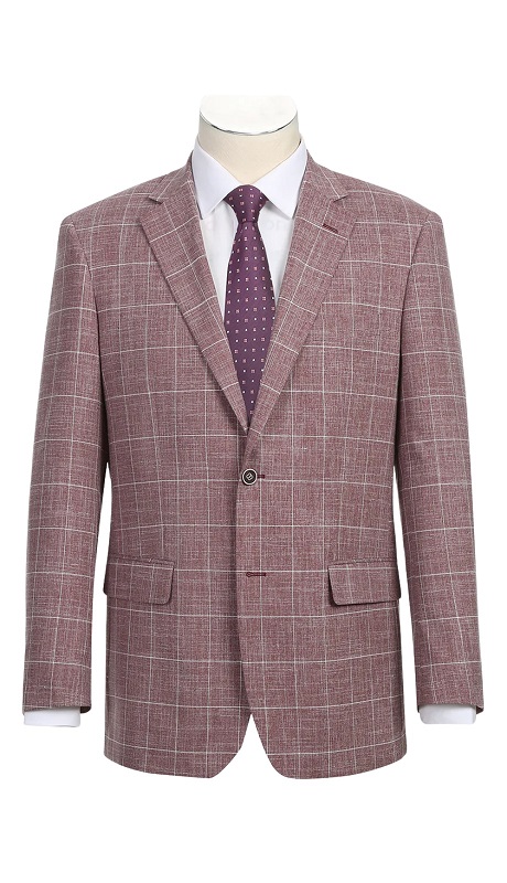 Renoir Mens Blazer 294-31-WINE ( Classic Fit Blazer )