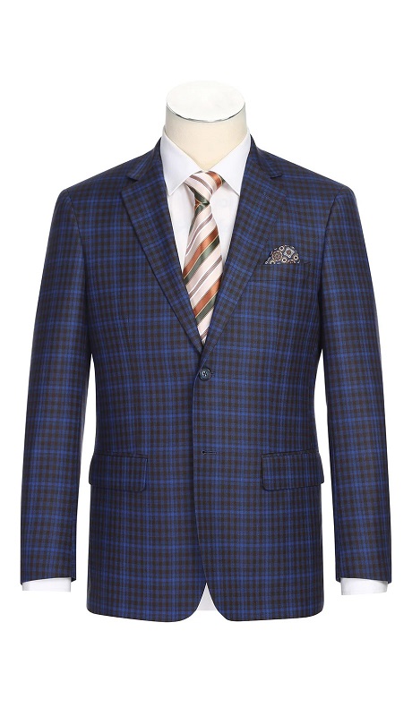 Renoir Mens Blazer 294-49-BLUE ( New Slim Fit Blazer )