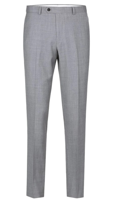 Renoir Mens Pant 508-5-GRY ( Regular Fit Flat Front Wool Suit Pant )