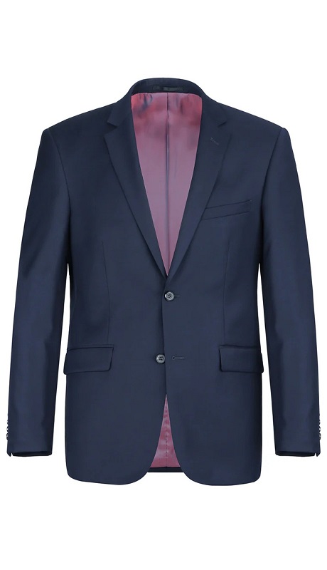 Alessandro Vitello Mens Suit 508A-19-NAVY ( 2-Piece Notch Lapel Wool Stretch Suit )