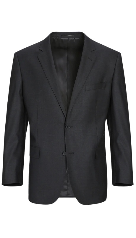 Renoir Mens Suit 555A-3-DG ( 2-Piece Notch Lapel Wool Stretch Suit )