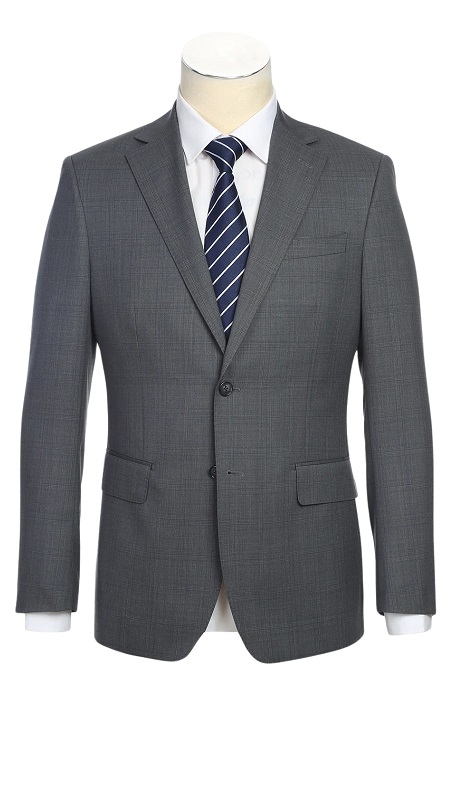 English Laundry Mens Suit EL92-58-095-GRY Wool Suit