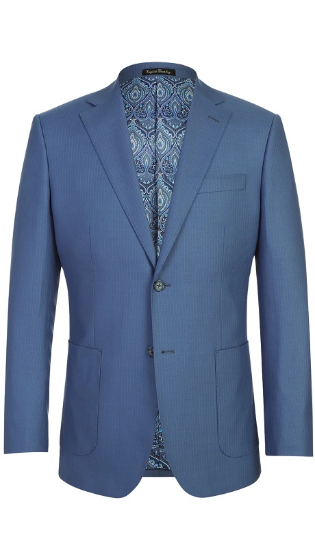 English Laundry Mens Suit EL22-30-400-BLUE ( Wool Suit )