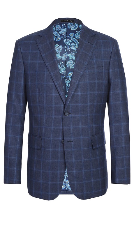 English Laundry Mens Suit EL22-55-410-NAVY ( Wool Suit )