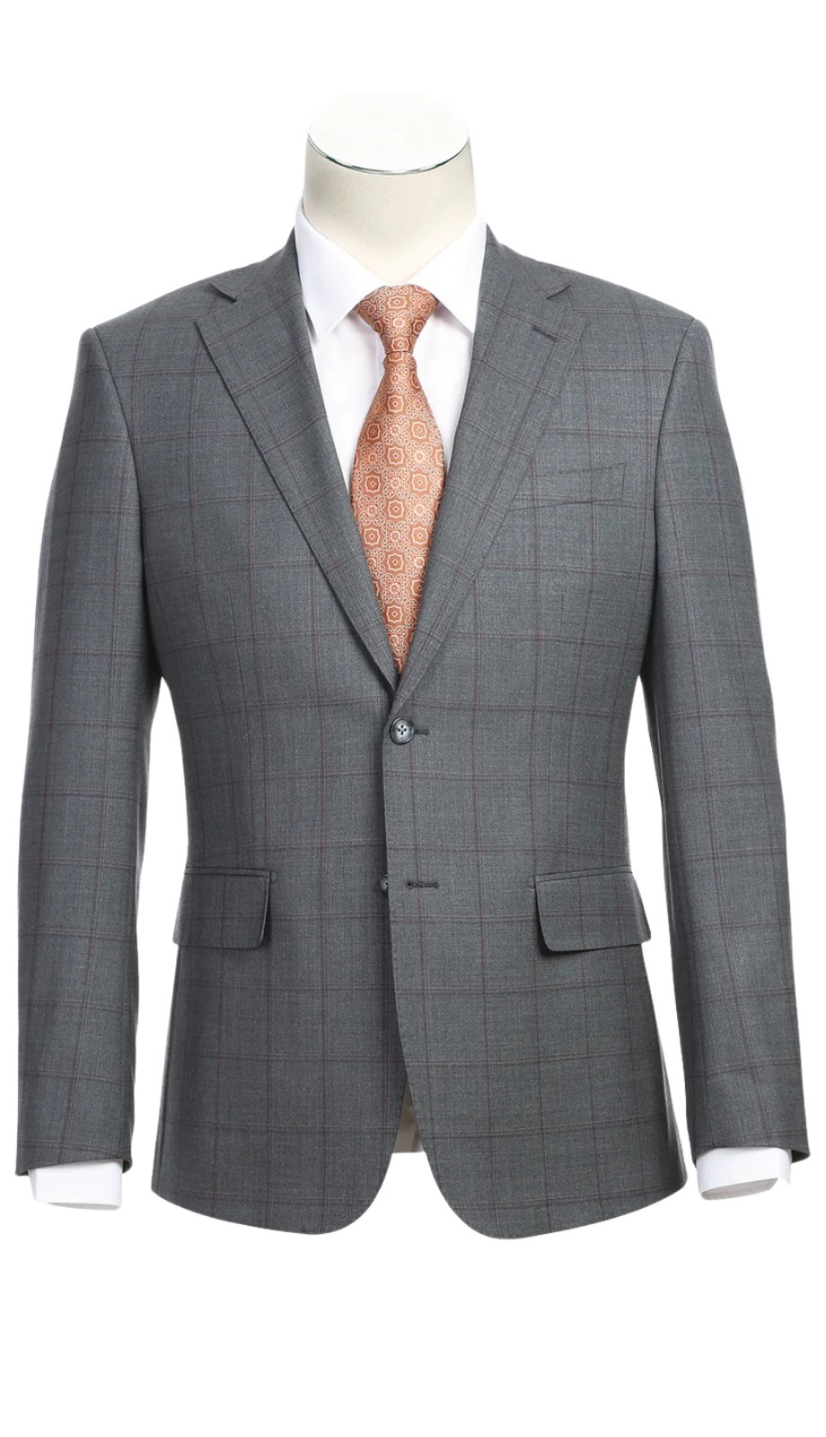 English Laundry Mens Suit EL82-61-092-GRY-BRN ( Wool Suit )