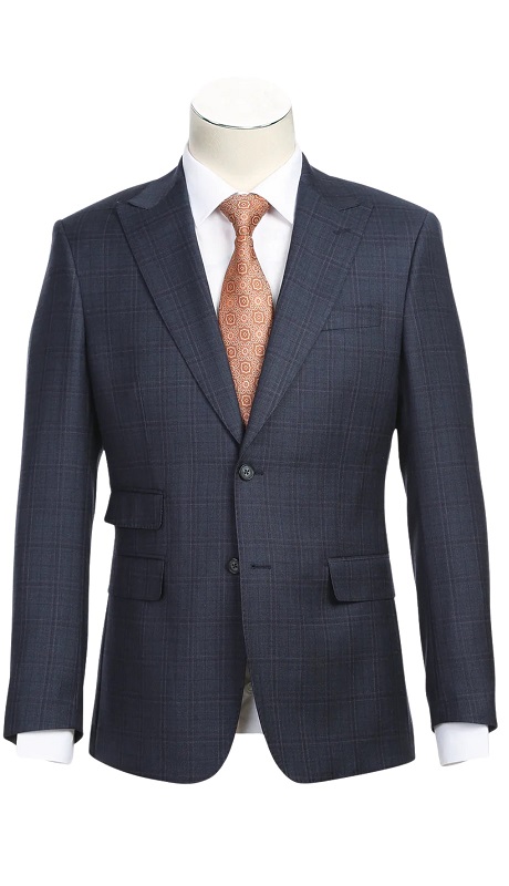 English Laundry Mens Suit EL82-66-095-GRY Wool Suit
