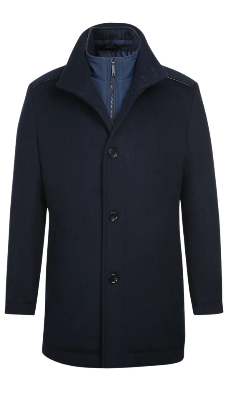 English Laundry Mens Coat EL84-01-410-NAVY Short Coat