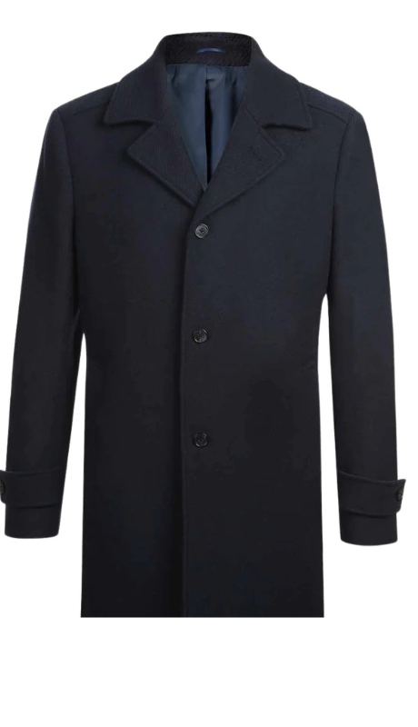 English Laundry Mens Coat EL84-10-410-NAVY Long Coat