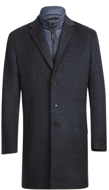 English Laundry Mens Coat EL84-52-410-BLUE Long Coat