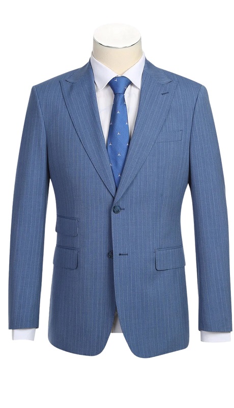 Renoir Mens Suit EL92-33-412-LIT-BLU ( Wool Suit )