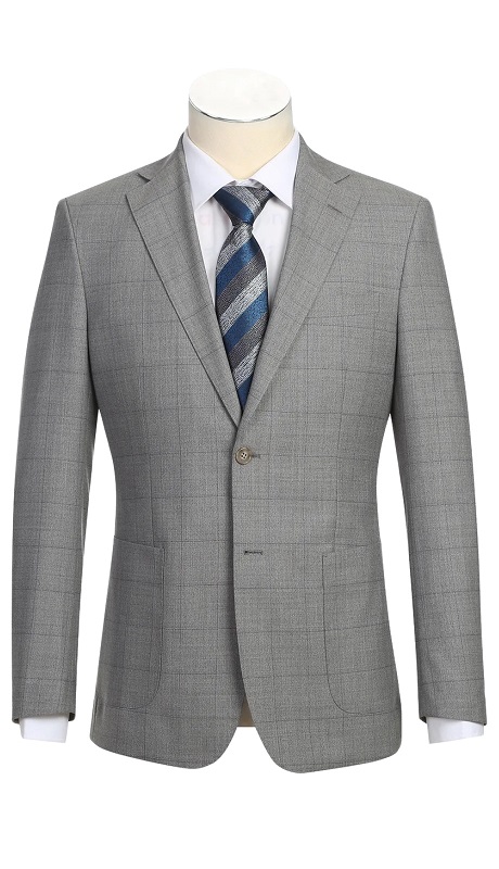 English Laundry Mens Suit EL92-50-600-STON ( GRY Wool Suit )