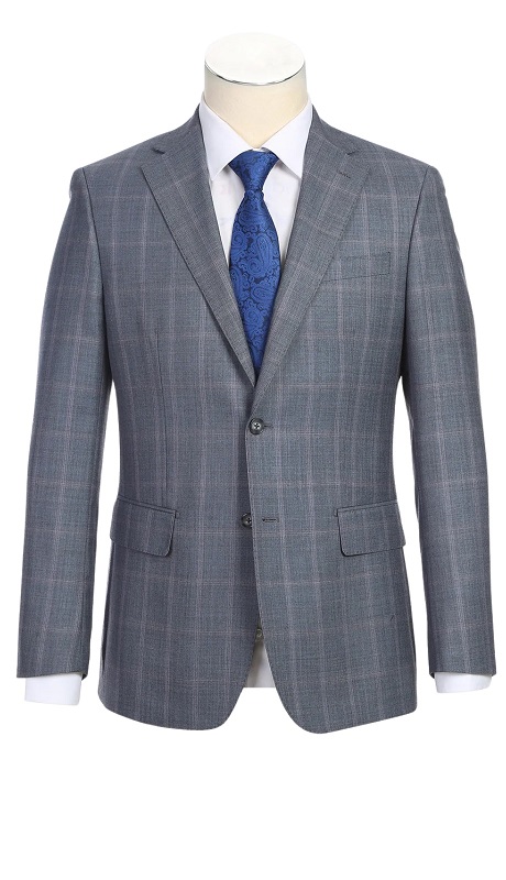 English Laundry Mens Suit EL92-52-093-GRY Wool Suit