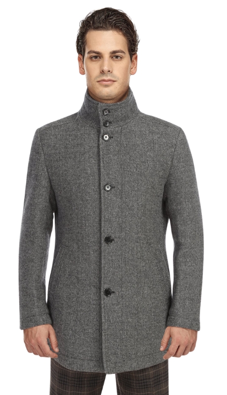 English Laundry Mens Coat EL98-10-092-GRY Long Coat