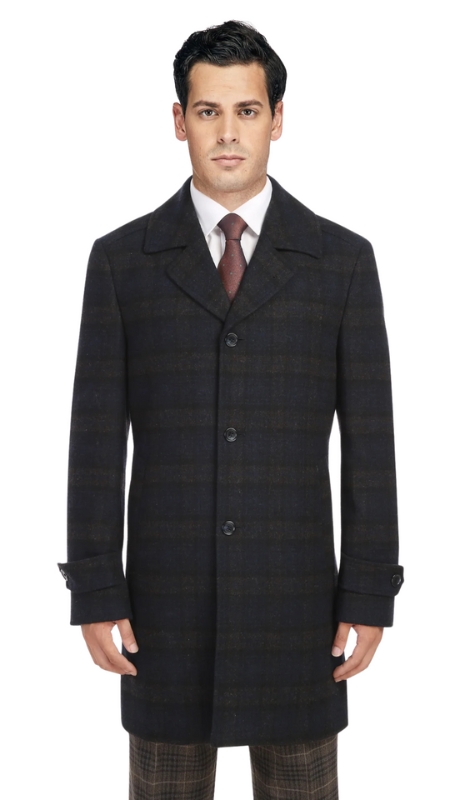 English Laundry Mens Coat EL98-52-410-NAVY Long Coat