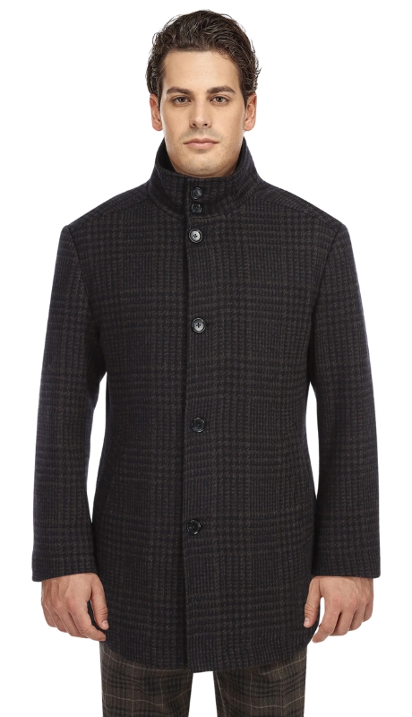 English Laundry Mens Coat EL98-53-555-BROWN Long Coat