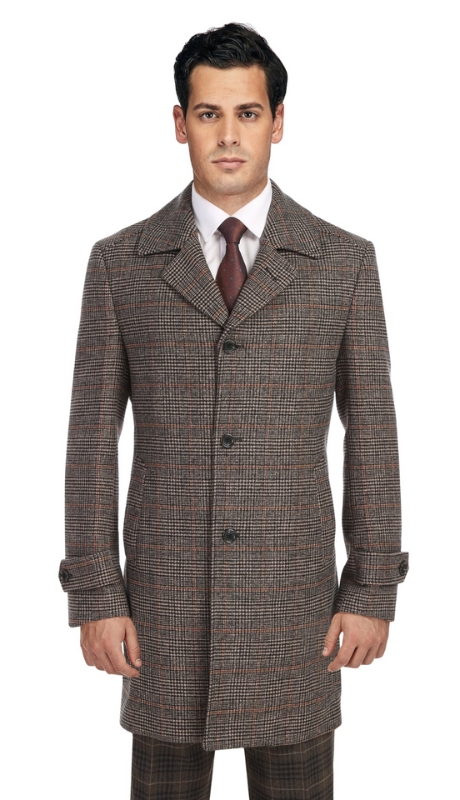 English Laundry Mens Coat EL98-58-674-TAN Long Coat