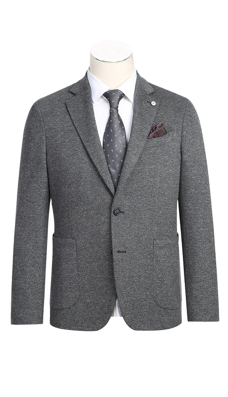 Pellagio Mens Blazer PF23-6-GRY ( Half Canvas Blazer )