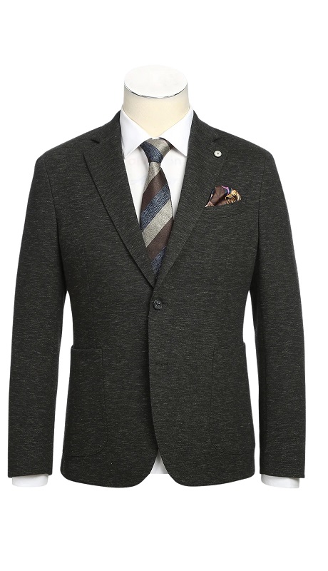 Pellagio Mens Blazer PF24-3-DR-BRN ( Half Canvas Blazer )