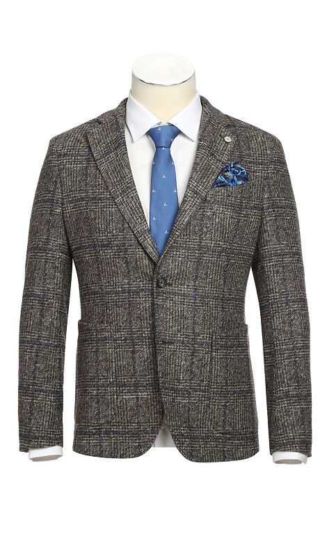 Pellagio Mens Blazer PF24-14-BEIGE ( Half Canvas Blazer )