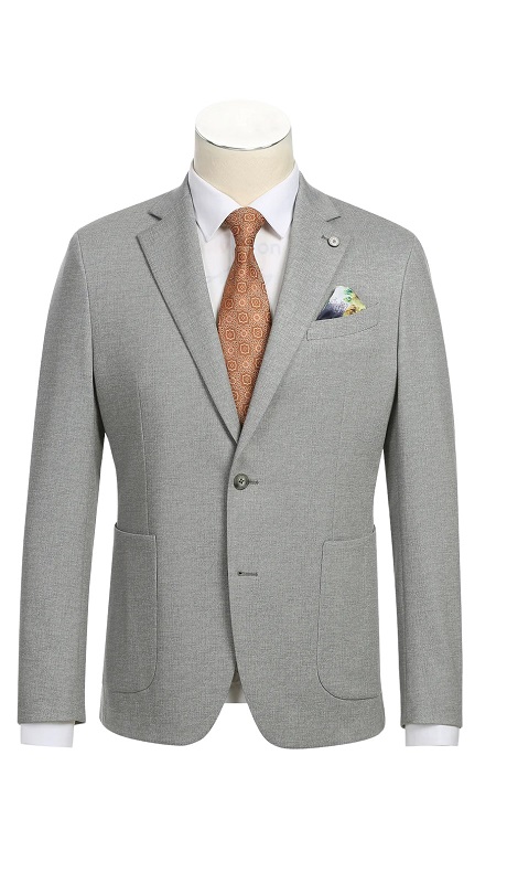 Pellagio Mens Blazer PS24-2-GRY ( Half Canvas Blazer )