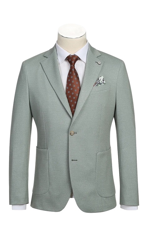 Pellagio Mens Blazer PS24-4-LIT-GRN ( Half Canvas Blazer )