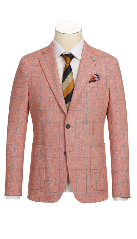 Pellagio Mens Blazer PS24-6-RED (  Half Canvas Blazer )
