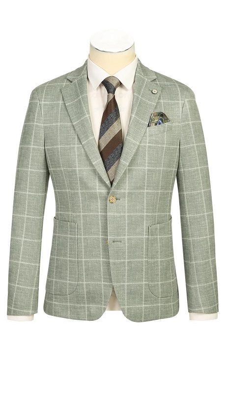 Pellagio Mens Blazer PS25-5-GRN ( Half Canvas Blazer )