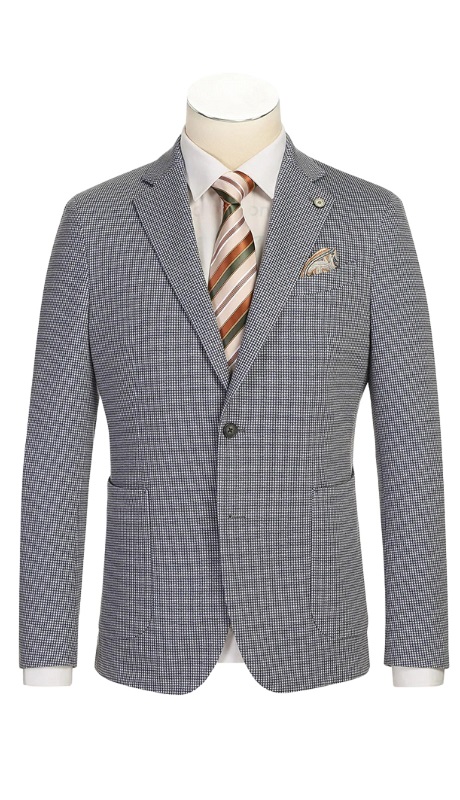 Pellagio Mens Blazer PS25-11-BLUE ( Half Canvas Blazer )