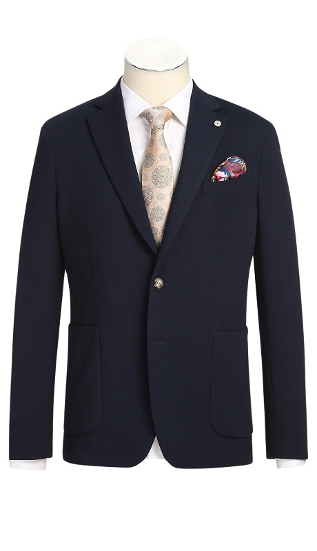 Pellagio Mens Blazer PS25-17-NAVY ( Half Canvas Blazer )