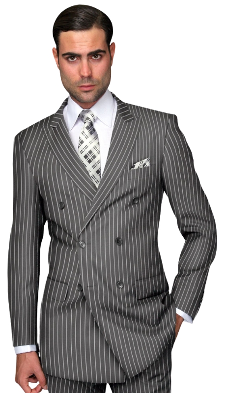 Statement DB-ZARELLI- GREY-2PC Mens Suit