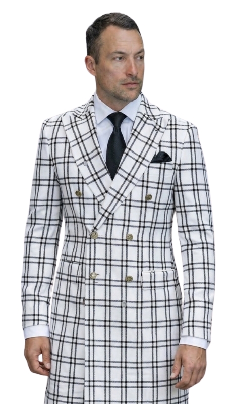 Statement DB BIANCA-WHITE Mens Suit