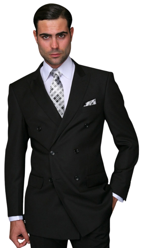 Statement TZD-100-BLACK Mens Suit