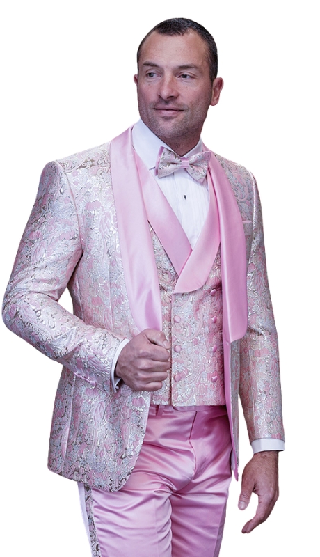 Statement DELANO-2-BLUSH 3PC Mens Tuxedo