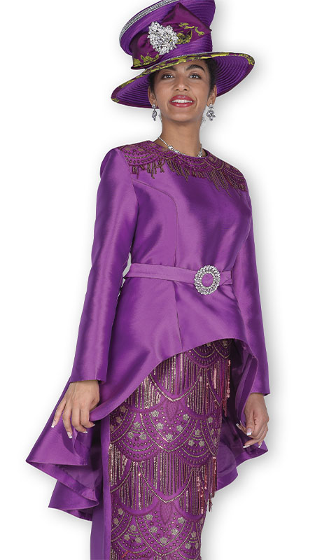 Aussie Austine 5917-PUR Ladies Church Suit