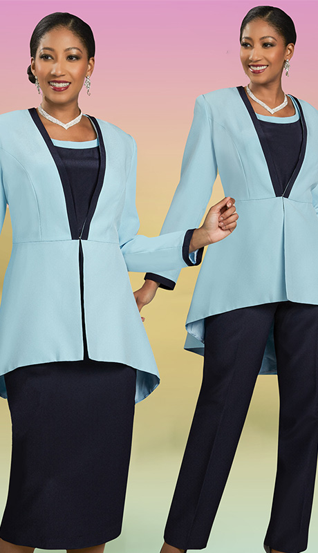 Ben Marc Executive 11985-IH ( 4pc Womens Church And Career Wardrober With High Low Jacket ) 