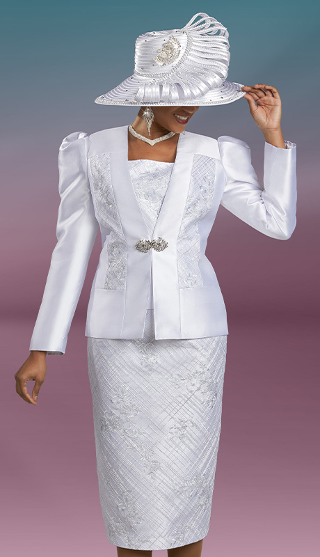 Ben Marc 48464-H ( 3pc Silk Lace Set )-Hat