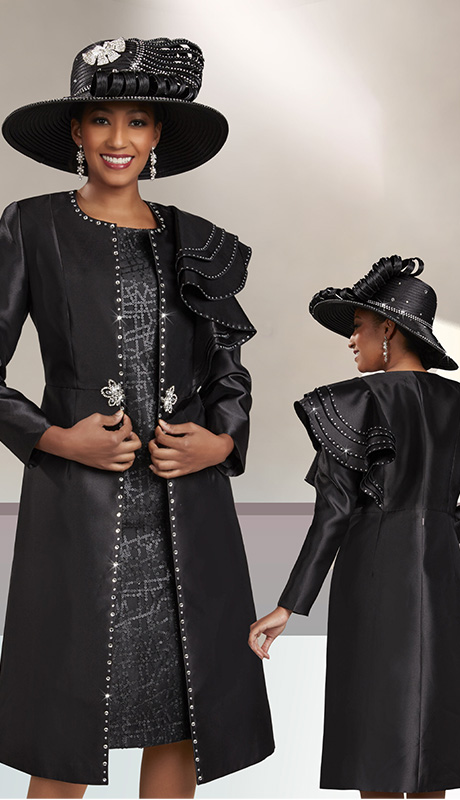 Ben Marc 48471-H ( 2pc Silk Lace Dress And Jacket Set )-Hat