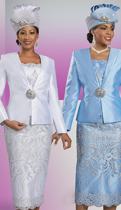 Ben Marc 48475-H ( 3pc Silk Lace Set )-Hat