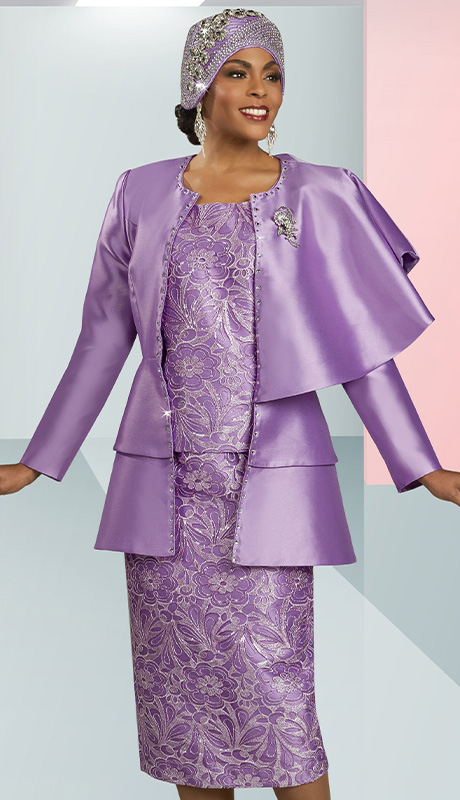 Ben Marc 48497-SMN-H ( 3pc Silk Lace Set )-Hat