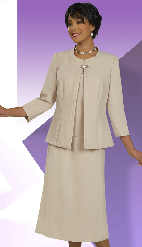 Ben Marc Executive 11920 ( 3pc Womens Church And Career Suit With Decorative Clasp At Top Of Jacket ) 
