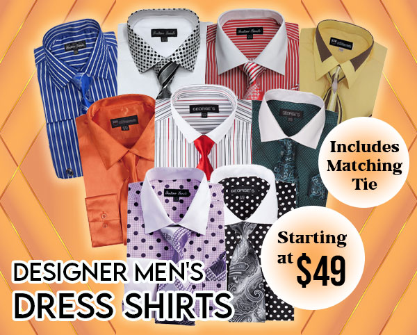 Designer Dress Shirts With Ties Complete Collection 2025
